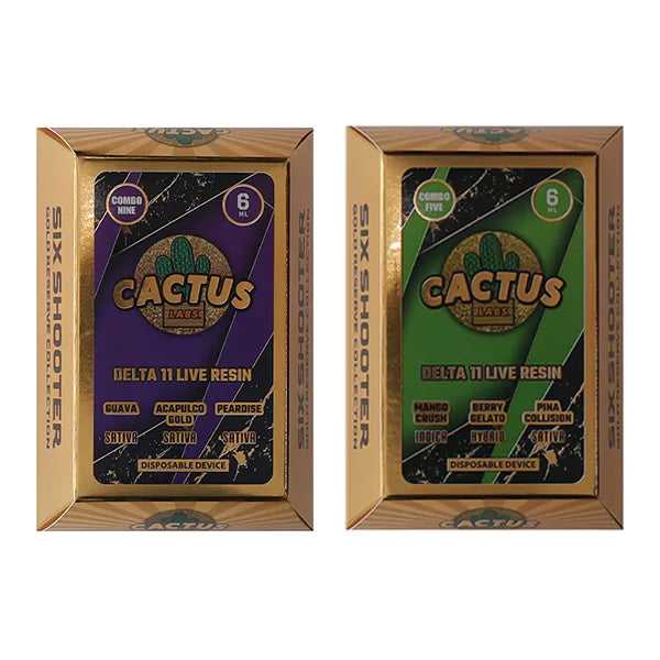 Cactus Labs Gold Reserve Collection Six Shooter Delta 11 Live Resin Best Sales Price - CBD