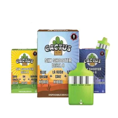 Cactus Labs Six Shooter Delta 8 Disposable Device Best Sales Price - Vape Pens