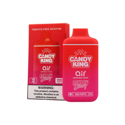 Candy King Air 6000 Puffs TFN Disposable Vape - 13ML Rainbow Dweebz Best Sales Price - Disposables