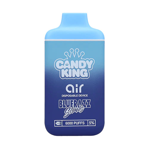 Candy King Air 6000 Puffs TFN Disposable Vape - 13ML Sour BlueRazz Straws Best Sales Price - Disposables