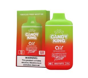 Candy King Air 6000 Puffs TFN Disposable Vape 13ML Strawberry Rolls