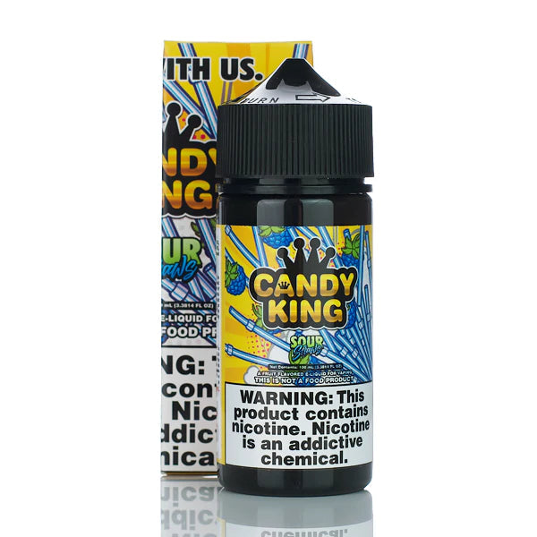 Candy King - No Nicotine Vape Juice - 100ml Sour Straws