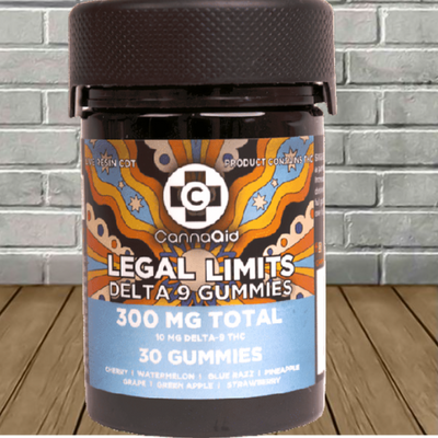 CannaAid Legal Limits Delta 9 THC Gummies 10mg Best Sales Price - Gummies