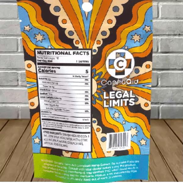 CannaAid Legal Limits Delta 9 THC Gummies 10mg Best Sales Price - Gummies