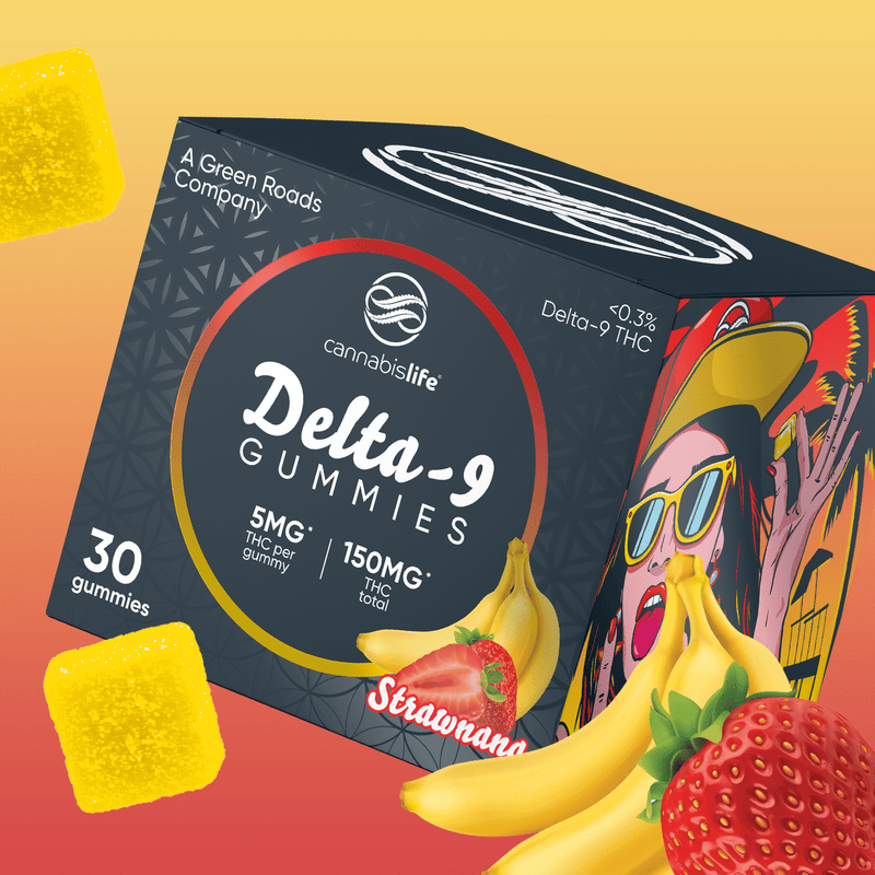 Cannabis Life STRAWNANA DELTA-9 GUMMIES - (30CT) 150MG Best Sales Price - Gummies