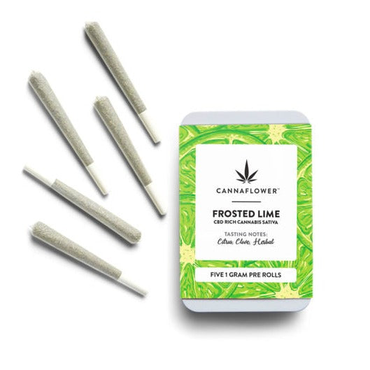 Cannaflower Frosted Lime Pre-roll 5 Pack Best Sales Price - Pre-Rolls