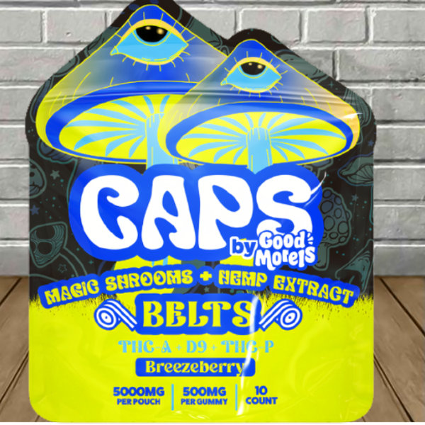 Caps Magic Shrooms + Hemp Extract Sour Belts Best Sales Price - CBD