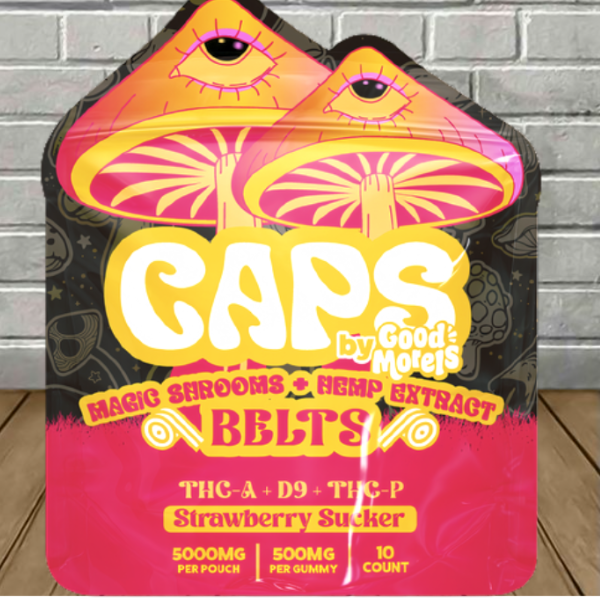 Caps Magic Shrooms + Hemp Extract Sour Belts Best Sales Price -