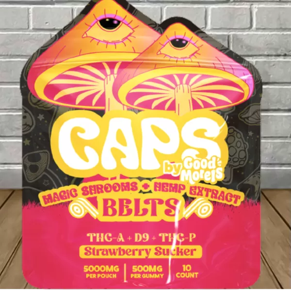 Caps Magic Shrooms + Hemp Extract Sour Belts Best Sales Price - CBD