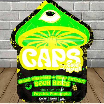 Caps Magic Shrooms + Hemp Extract Sour Rings Best Sales Price -