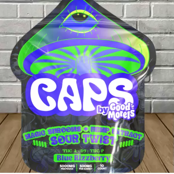 Caps Magic Shrooms + Hemp Extract Sour Twists Best Sales Price -