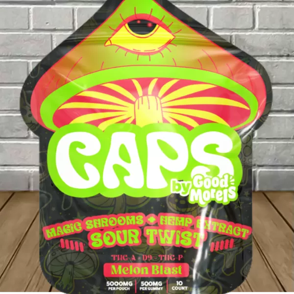 Caps Magic Shrooms + Hemp Extract Sour Twists Best Sales Price -