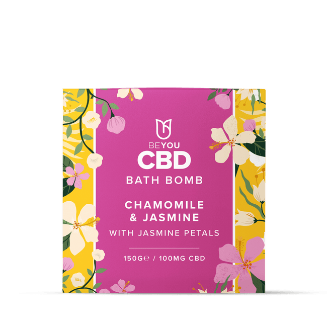 BeYou CBD Bath Bomb - Chamomile & Jasmine with Jasmine petals Best Sales Price - Beauty
