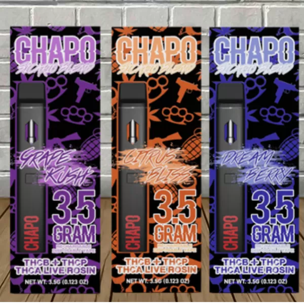 Chapo Extrax Live Rosin Sicario Blend Disposable Vape 3.5g Best Sales Price - Vape Pens