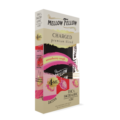 Mellow Fellow Charged Blend 4ML Disposable Vape Strawberry Cough Best Sales Price - Vape Pens