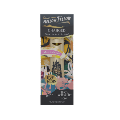 Mellow Fellow Charged Blend 2ml Live Resin Disposable Vape Ghost Train Haze Best Sales Price - Vape Pens