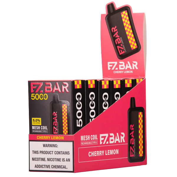 Cherry Lemon EZBAR 5000 Best Sales Price - Disposables