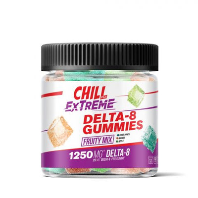Chill Plus Delta-8 Extreme Fruity Mix Gummies 1250X Best Sales Price - CBD