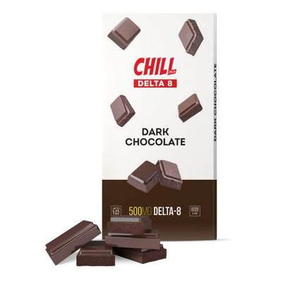 Chill Plus Delta-8 THC Chocolate Bar - Dark Chocolate 500MG