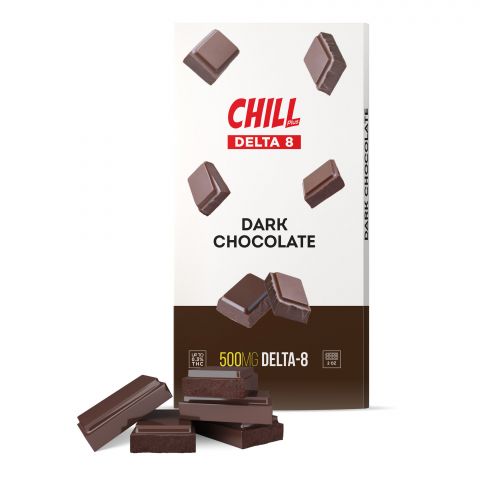 Chill Plus Delta-8 THC Chocolate Bar - Dark Chocolate 500MG Best Sales Price - Gummies