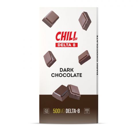 Chill Plus Delta-8 THC Chocolate Bar - Dark Chocolate 500MG Best Sales Price - Gummies