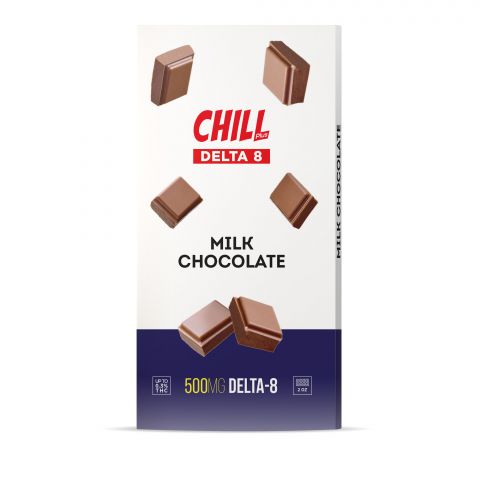 Chill Plus Delta-8 THC Chocolate Bar Milk Chocolate 500MG Best Sales Price - Gummies