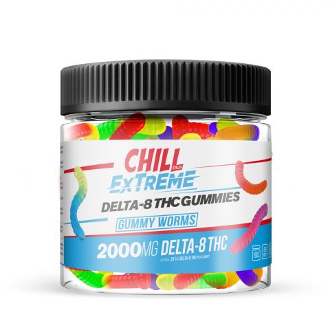 Chill Plus Extreme Delta-8 THC Gummies Gummy Worms 2000MG Best Sales Price - Gummies