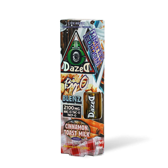 Live Resin Carts - DazeD8 Cinnamon Toast Milk HHC-O + THC-O + THCP-O Live Resin Cartridge (2.1g) Best Sales Price - Vape Cartridges