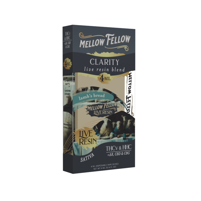 Mellow Fellow Clarity Blend 4ml Live Resin Disposable Vape Lamb's Bread Best Sales Price - Vape Pens