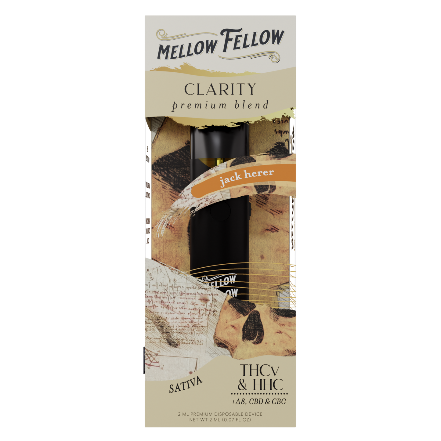 Mellow Fellow Clarity Blend 2ml Disposable Vape Jack Herer Best Sales Price - Vape Pens