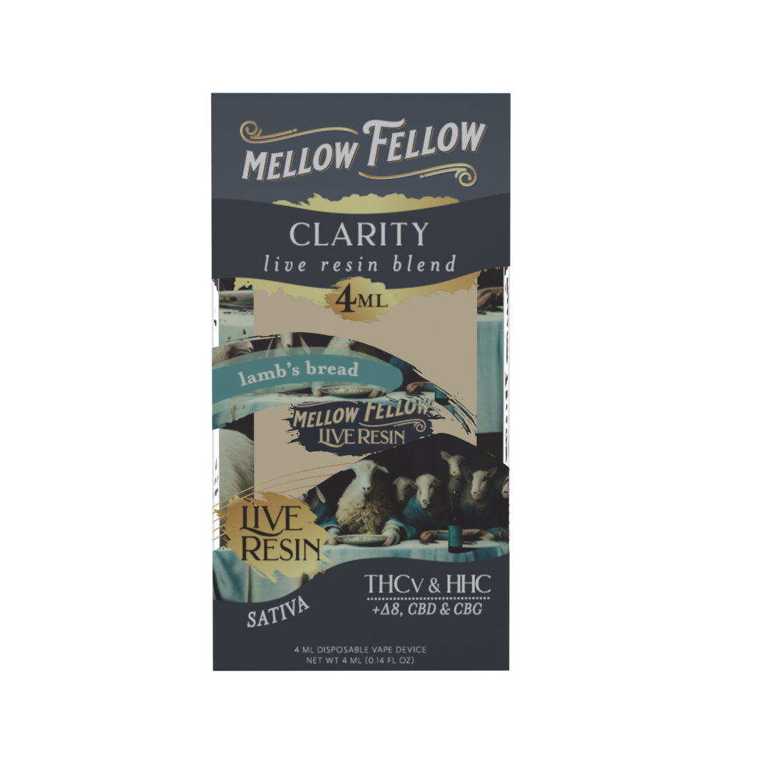 Mellow Fellow Clarity Blend 4ml Live Resin Disposable Vape Lamb's Bread Best Sales Price - Vape Pens