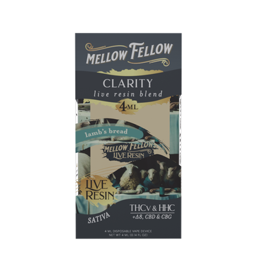 Mellow Fellow Clarity Blend 4ml Live Resin Disposable Vape Lamb's Bread Best Sales Price - Vape Pens