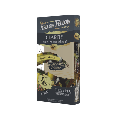 Mellow Fellow Clarity Blend 4ml Live Resin Disposable Vape Lemon Skunk Best Sales Price - Vape Pens