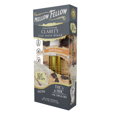 Mellow Fellow Clarity Blend 2ml Live Resin Vape Cartridge Jack Herer Best Sales Price - Vape Cartridges