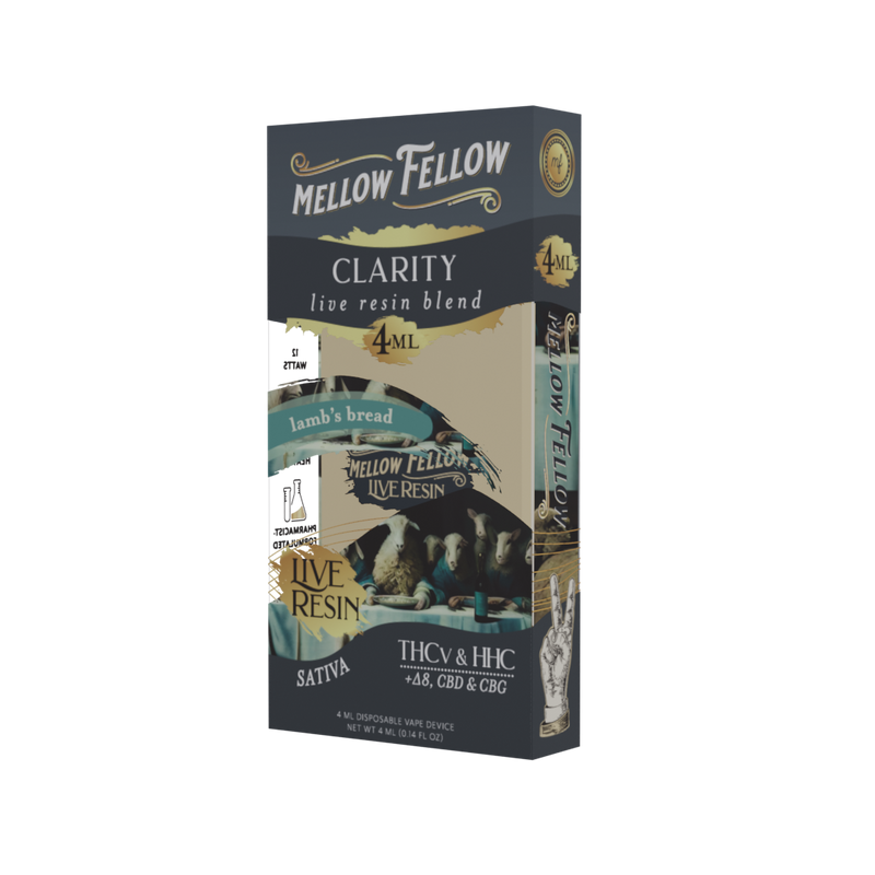 Mellow Fellow Clarity Blend 4ml Live Resin Disposable Vape Lamb's Bread Best Sales Price - Vape Pens