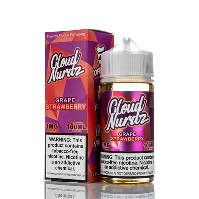 Cloud Nurdz E-Liquid Grape Strawberry 100ml Best Sales Price - eJuice