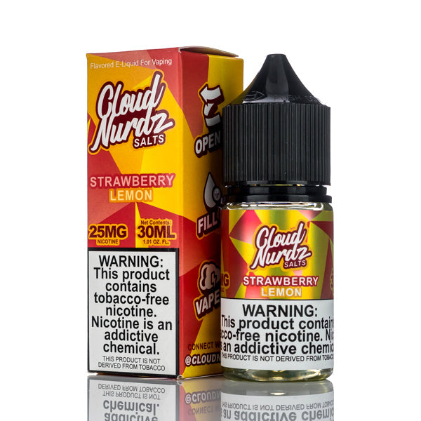 Cloud Nurdz Salts E-Liquid Strawberry Lemon 30ml Best Sales Price - eJuice