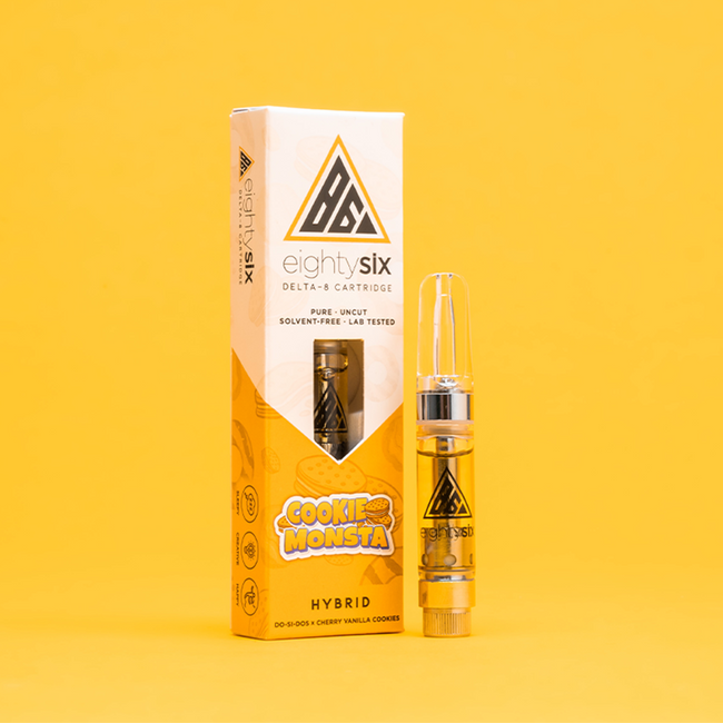 Eighty Six Cookie Monsta Delta-8 THC Vape Cartridge (Do-Si-Dos) Best Sales Price - Vape Cartridges