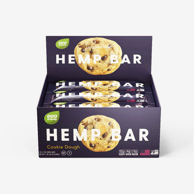 Evo Hemp Cookie Dough Hemp Bars - 4 Boxes Best Sales Price - Gummies