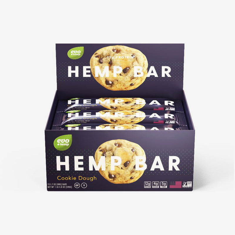 Evo Hemp Cookie Dough Hemp Bars - 4 Boxes Best Sales Price - Gummies