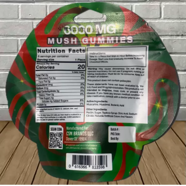 Cosmic Caps Amanita Muscaria Mush Gummies 6000mg Best Sales Price - Gummies