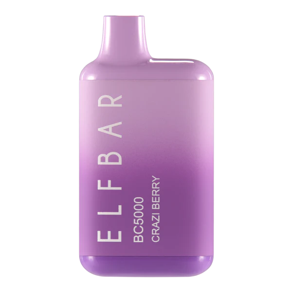 Crazi Berry Elf Bar EB BC5000 Disposable Vape Limited Edition Flavor Best Sales Price - Disposables