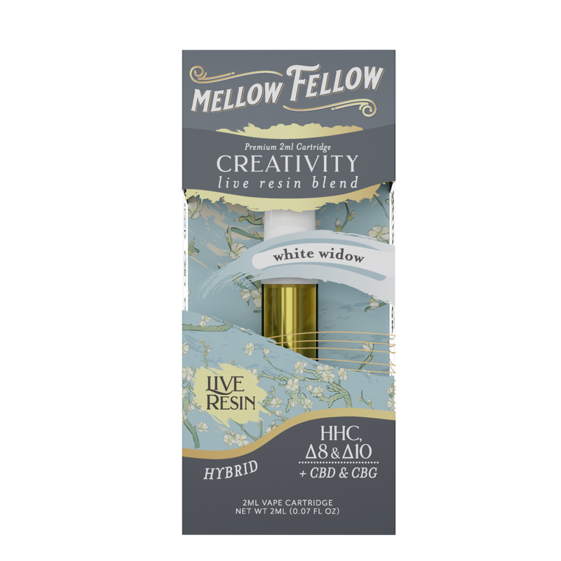 Mellow Fellow Creativity Blend 2ml Live Resin Vape Cartridge White Widow Best Sales Price - Vape Cartridges