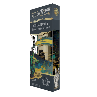 Mellow Fellow Creativity Rio De Janeiro - Shipwreck - Sativa - 1ml Live Resin Disposable Vape Best Sales Price - Vape Pens