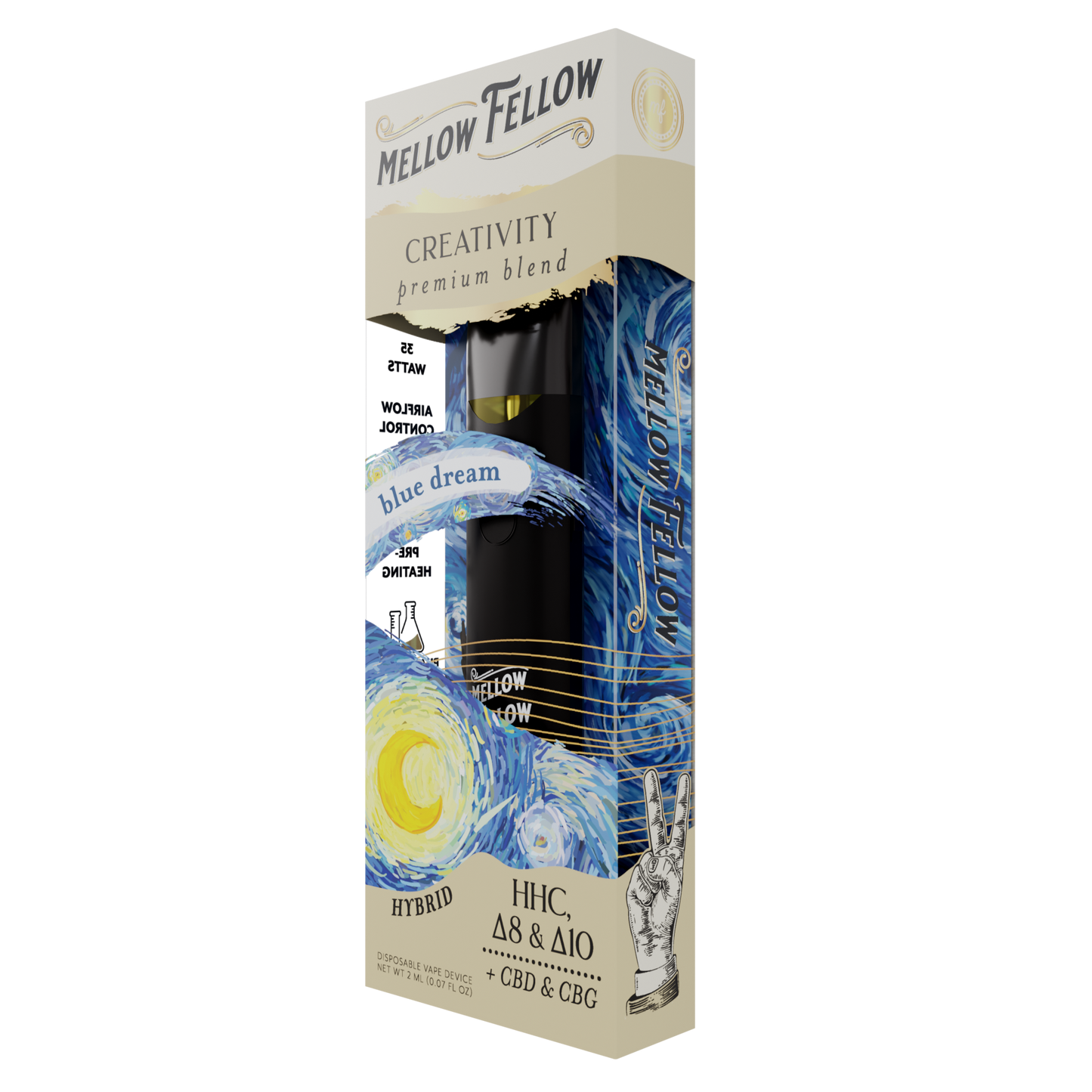 Mellow Fellow Creativity Blend 2ml Disposable Vape Blue Dream Best Sales Price - Vape Pens