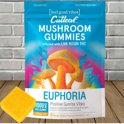 Cutleaf Mushroom Gummies Euphoria Blend 1000mg Best Sales Price - Gummies