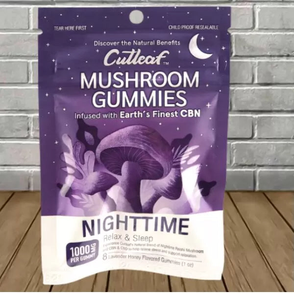 Cutleaf Mushroom Gummies | Mushrooms + CBD 1000mg Best Sales Price - Gummies