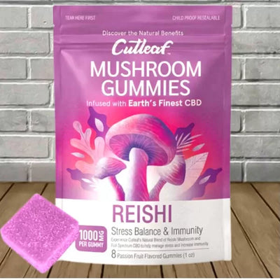 Cutleaf Mushroom Gummies | Mushrooms + CBD 1000mg Best Sales Price - Gummies