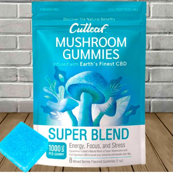 Cutleaf Mushroom Gummies | Mushrooms + CBD 1000mg Best Sales Price - Gummies