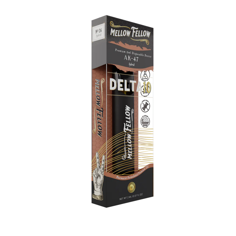 Mellow Fellow Delta 10 THC Premium 2ml Disposable Vape AK-47 Best Sales Price - Vape Pens